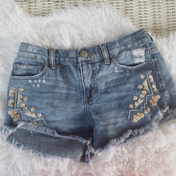 Free People Talum distressed denim shorts - Picture 4 of 7